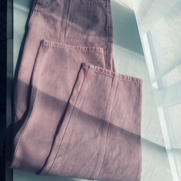 Korean Design Pink Denim Pants - Picture 12 of 16